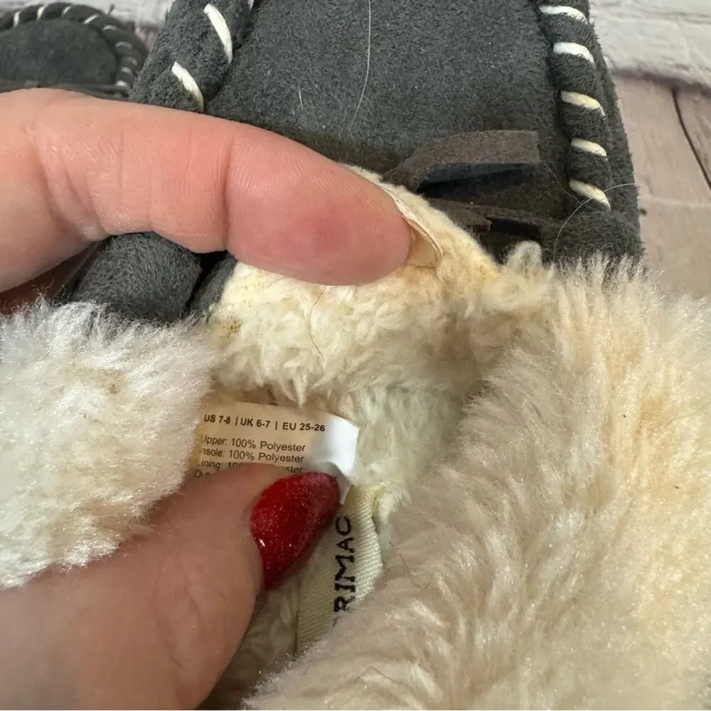 Merrimac Gray Toddler Moccasins